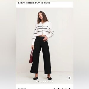 Banana Republic Black Boot Cut Pants